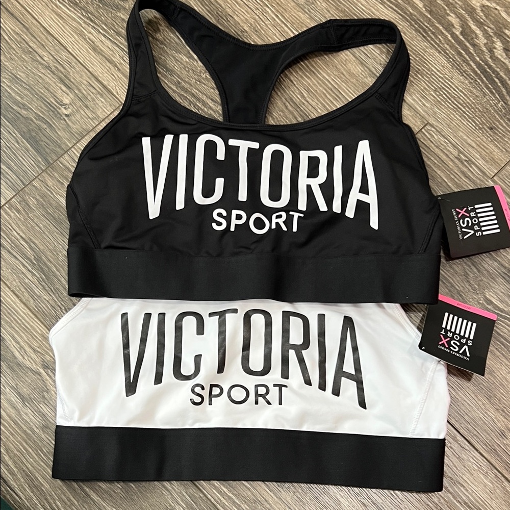 Victoria’s Secret Black and White Sports Bra Set